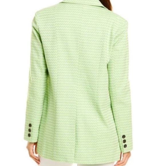 NWT AVEC LES FILLES Lime & White Blazer - Picture 2 of 3